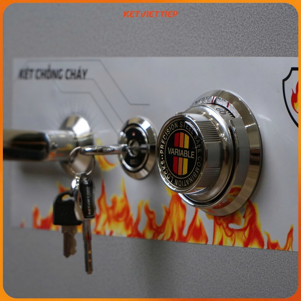 Két sắt Việt Tiệp KVT100 Khóa Cơ Đổi Mã Chính Hãng Dùng Cho Gia Đình, Văn Phòng Miễn Phí Giao Hàng Toàn Quốc