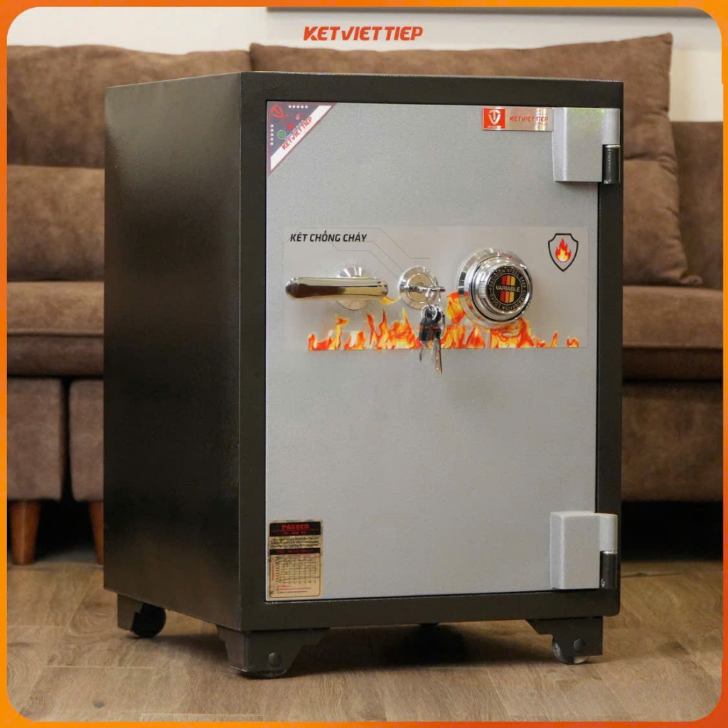 Két sắt Việt Tiệp KVT100 Khóa Cơ Đổi Mã Chính Hãng Dùng Cho Gia Đình, Văn Phòng Miễn Phí Giao Hàng Toàn Quốc