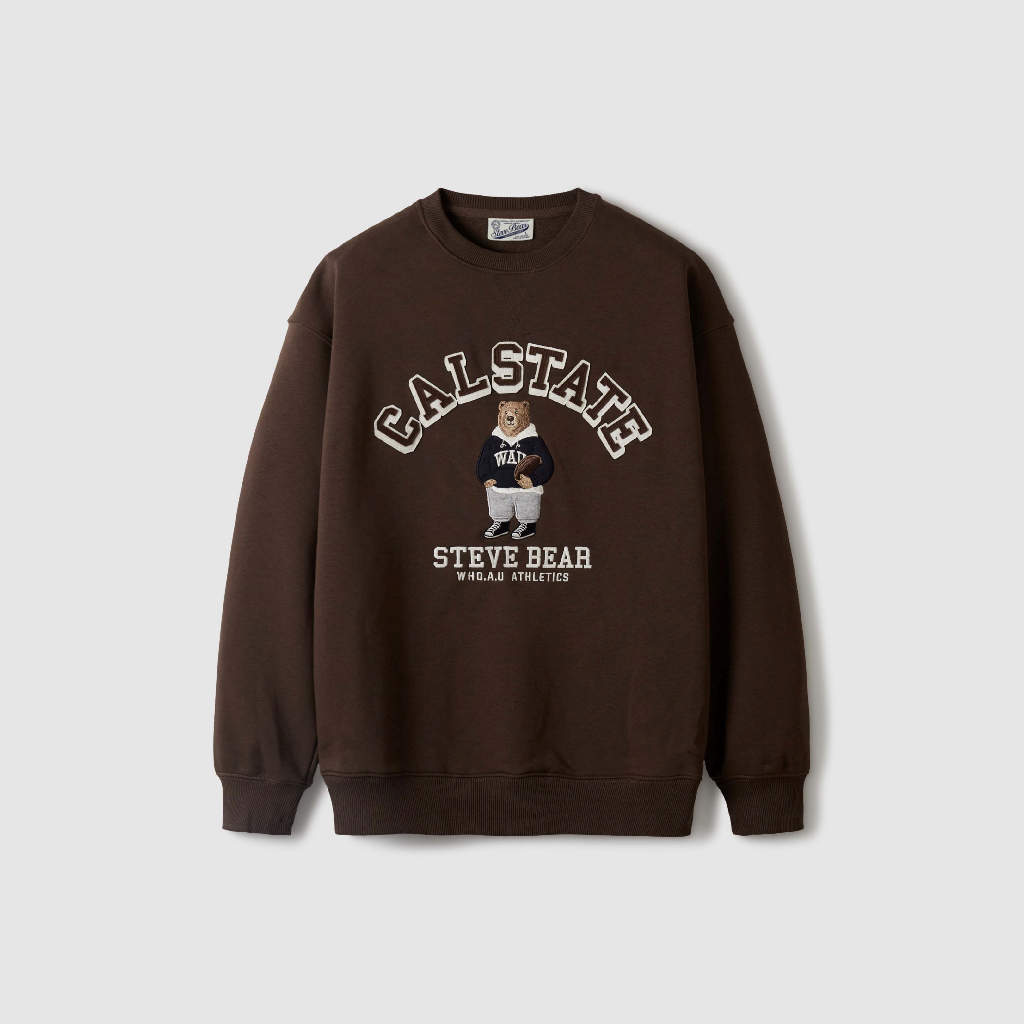 Áo Sweater WHO.A.U Steve Patch Sweatshirt_WHMWE3923U