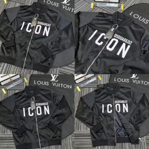 Áo Khoác Bomber Gió In Chữ DSQ Icon Hàng 2 Lớp - Áo Khoác Bomber Gió Nam Nữ Phong Cách Boy Phố Hot Trend 2024.