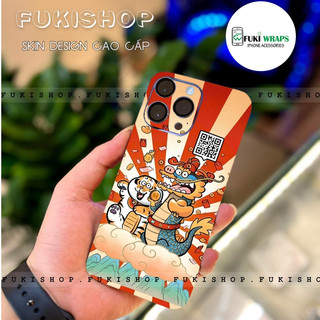 Miếng dán Skin Mặt Lưng In Hình In Mã QR FULL VIỀN Dành cho 15 pro max 14 pro max 13 pro max 12 pro max  - FukiShop