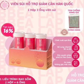 Viên sủi uống hỗ trợ giảm cân hiệu quả chính hãng Balporo BBae Hàn Quốc lọ 10 viên, hộp 3 lọ chuyển hóa chất béo cơ thể.