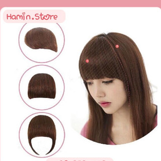 Tóc Mái Giả Chéo phong cách Hàn Quốc giống tóc thật Hamin