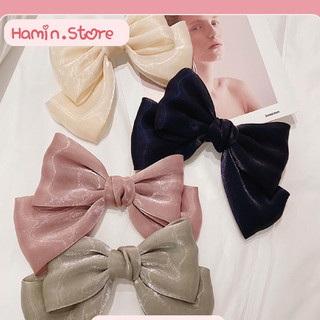 Dây buộc tóc/ Kẹp Tóc Hình Nơ Bản To Xinh Xắn Phong Cách Hàn Quốc Qiqishop