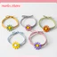 Set 100 Dây buộc tóc hoa cúc nhiều màu sắc hot trend HaminStore