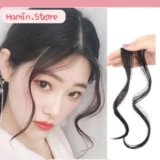 Tóc mái giả xoăn nhẹ hai bên. Tóc kẹp phồng 2 bên xoăn lơi giống tóc thật Hamin.store