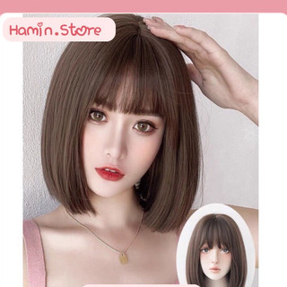 Tóc giả nữ cả đầu - Tóc giả nguyên đầu vic ảnh thật - tặng lưới tóc Hamin
