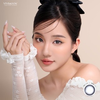 VIVIMOON lens cận 1 ngày Circle Black, kính áp tròng khóa ẩm màu đen tự nhiên (Giá 1 chiếc-1 bên mắt, x2 để mua 1 đôi)