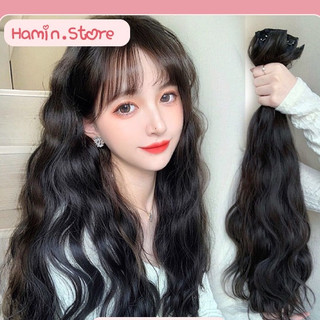 Set Tóc Giả Xoăn Sóng 3 Mảnh, Làm Dày Tóc Như Tóc Thật HaminStore