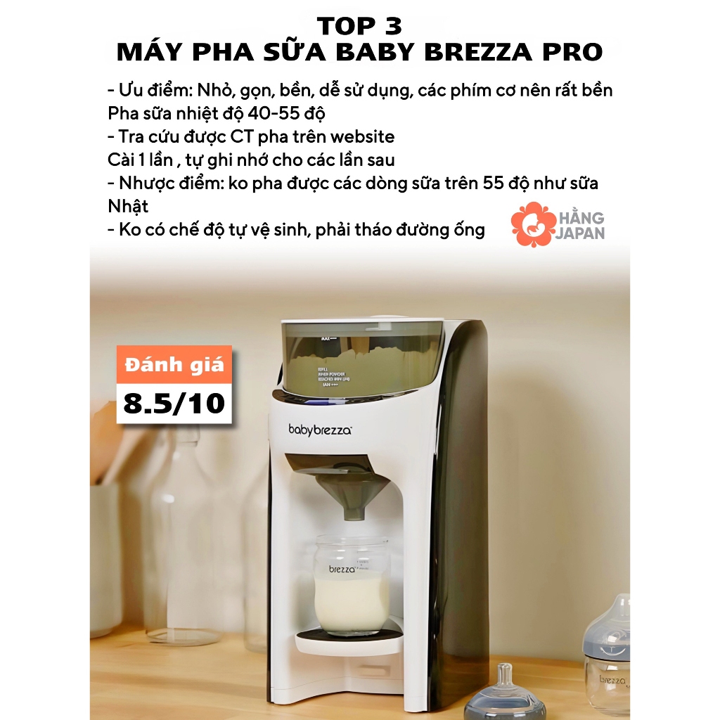 Máy pha sữa Baby Brezza Formula Pro Advanced cho bé hàng Mỹ - BH chính hãng hỗ trợ kĩ thuật trọn đời