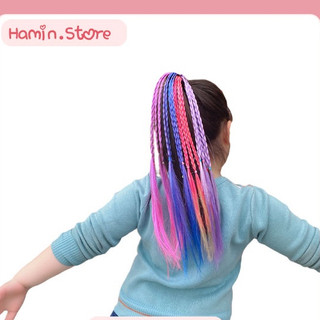 Tóc Giả Tết Dây Cột Xinh Xắn Cho Bé Gái Nhiều Màu Nổi Bật (Giá 1 Bên) HaminStore