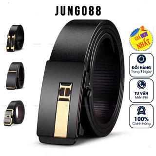 Thắt lưng nam⚡️Giá Sốc⚡️dây nịt da cao cấp khóa kim loại tự động - Cam kết 1 đổi 1 bảo hành 12 tháng