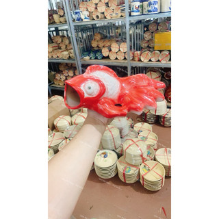Cá/Tôm Gốm Treo Tường Kiểu Xưa - Trồng Cây - Trang Trí Tiểu Cảnh - Sân Vườn - Gốm Lái Thiêu Xưa Cho Người Hoài Niệm