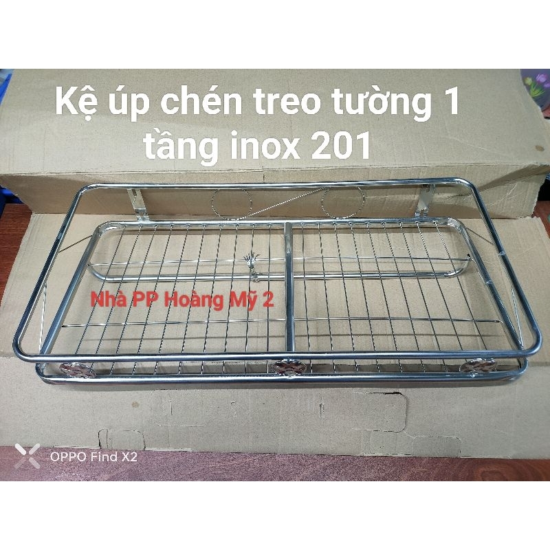 [ BẢO ĐẢM CHẤT LƯỢNG ] Kệ Úp chén 1 tầng treo tường Inox- Rổ inox treo ...