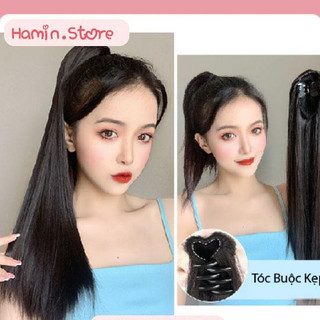 Tóc giả nữ ngoạm đuôi CAO CẤP. Tóc thẳng dài nữ tính HaminStore