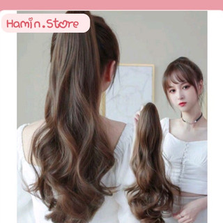 Tóc Giả Ngoặm Đuôi Xoăn Lọn To Dài 45cm Hamin