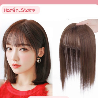 Tóc giả kẹp che hói, che tóc bạc, làm dày tóc loại thẳng HaminStore