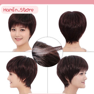 Tóc giả trung niên ngắn nguyên đầu TN02 Hamin