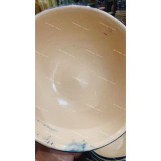 Tô Gốm Vẽ gà Trống/Hoa Nâu/Chỉ Xanh/Phết Xanh Bụng Bự Đường Kính 16cm Men Đẹp - Gốm Xưa Lái Thiêu Cho Người Hoài Niệm