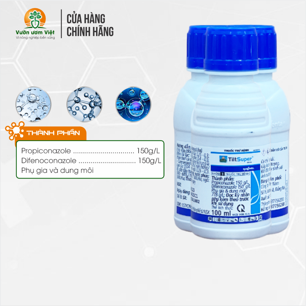 Thuốc trừ bệnh Tilt Super 300EC - đặc trị đạo ôn, cháy lá, thán thư, chính hãng Syngenta - 100ml