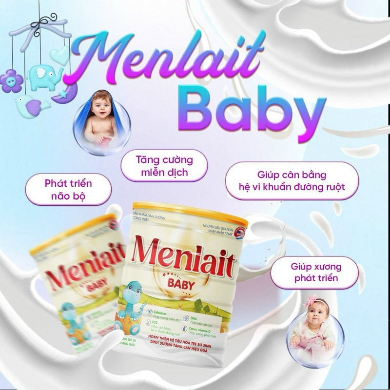 Sữa Menlait Baby -Phát triển não bộ, tăng cường miễn dịch, giúp phát ...