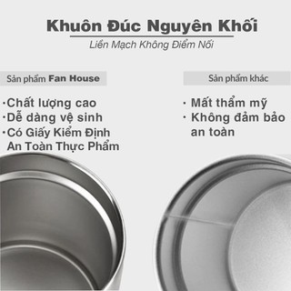 Ly giữ nhiệt cao cấp Coffee Holic cốc nước giữ nhiệt thể thao Fan House chống xước hỗ trợ khắc tên