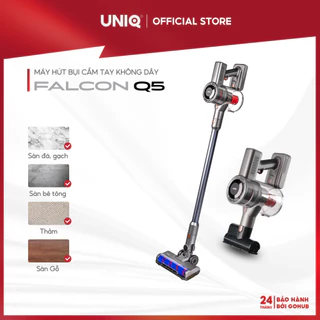 Máy Hút Bụi Không Dây Cầm Tay Cao Cấp UNIQ Falcon Q5 – Động Cơ BLDC Mạnh Mẽ, Êm Ái, Pin Sạc Bền Bỉ