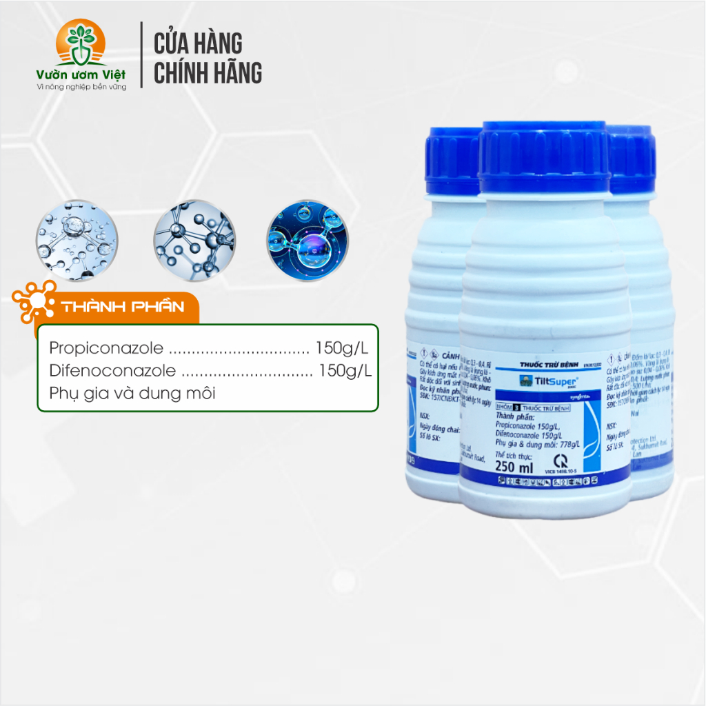 Thuốc trừ bệnh Tilt Super 300EC - đặc trị đạo ôn, cháy lá, thán thư, chính hãng Syngenta - 250ml
