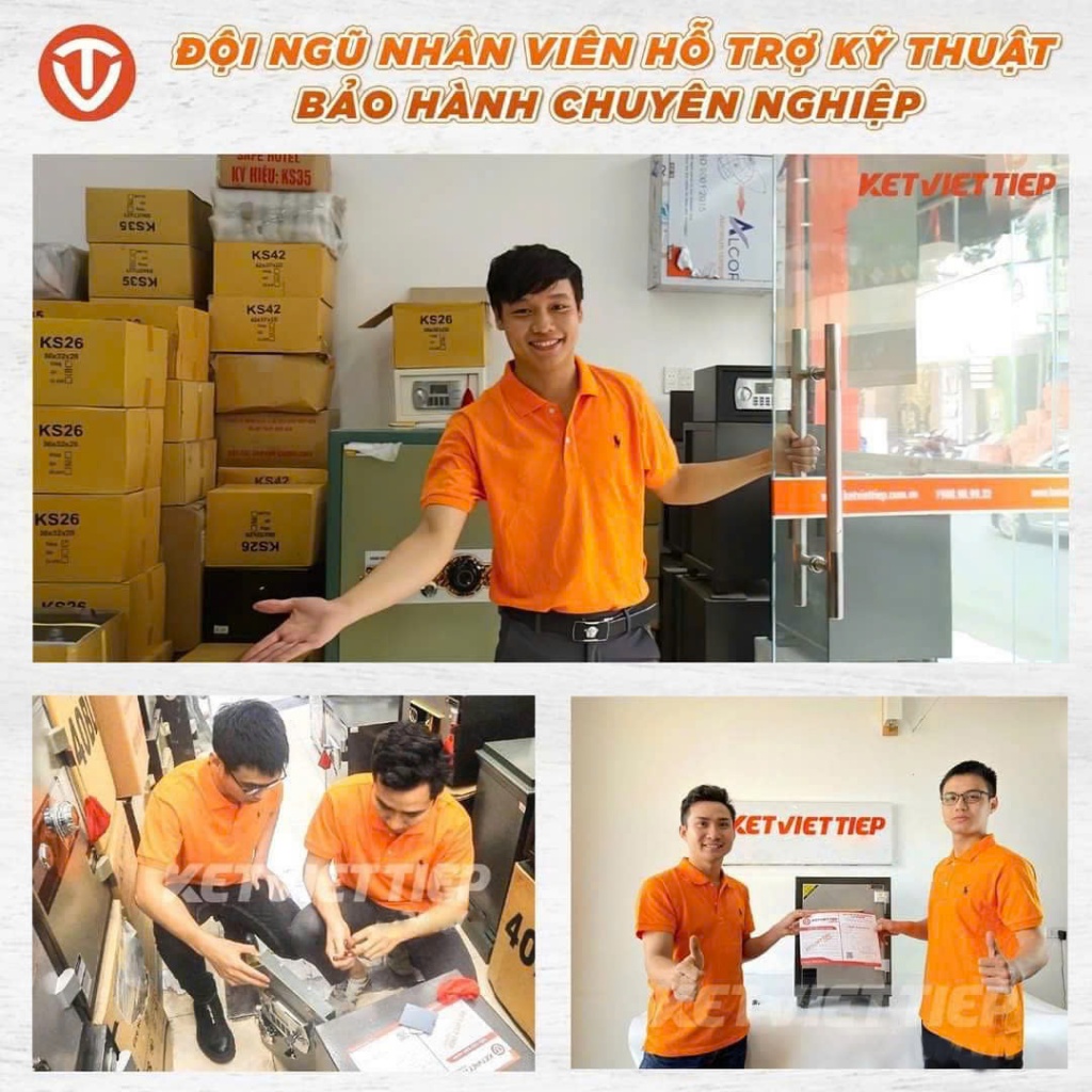 Két sắt Việt Tiệp khóa cơ KVT40KC chống cháy két sắt chính hãng giá rẻ an toàn