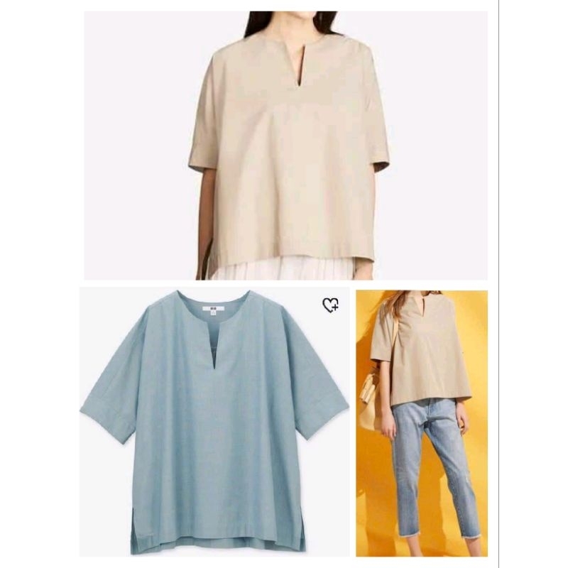 (BomoHouse) Sơmi cổ trụ xẻ Uni* bigsize - dư xịn