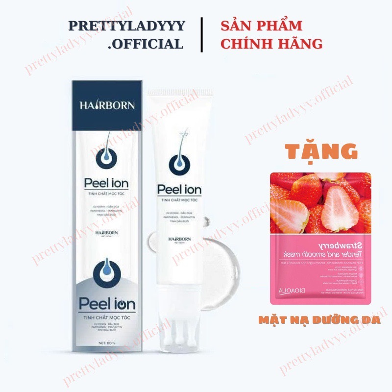 Ảnh Lăn Mọc Tóc Hairborn Tuýp 60ml, Tinh Chất Mọc Tóc tặng mặt nạ 3