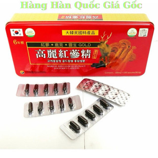 Viên Đạm Hồng Sâm Tổng Hợp Hộp Đỏ 120 Viên Hàn Quốc