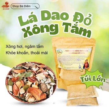 Lá Xông Tắm Dao Đỏ Dân Tộc SaPa |Phục Hồi Sức Khỏe, Ấm Người, Lá Tắm Dao Đỏ Túi Lọc- Lá Tắm Sau Sinh