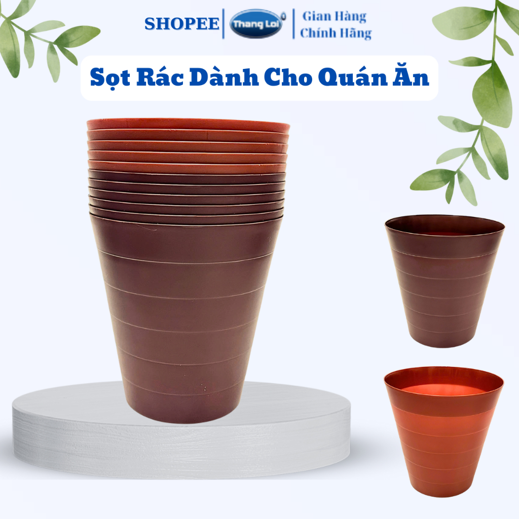 Sọt rác tròn dành cho nhà hàng quán ăn đường kính 24cm x cao 25cm Nhựa ...