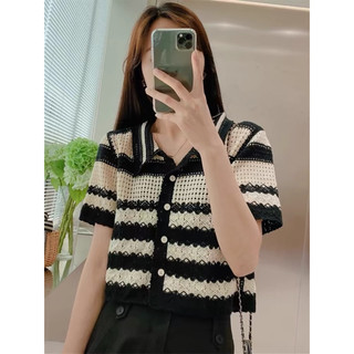 LT - Áo Len Lỗ Cài Khuy, Len Polo Cổ Bẻ Hoạ Tiết Độc Lạ 225