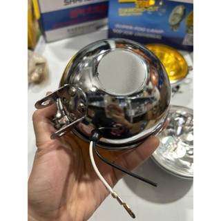 Cặp Đèn trợ sáng ô tô xe máy inox lắp bóng JINRUI giá chỉ 150k/1 đôi