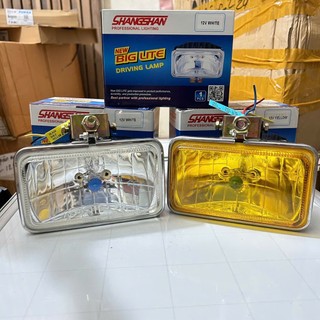 Đèn trợ sáng ô tô xe tải, đèn trợ sáng hình chữ nhật cao cấp HT88 12/24V
