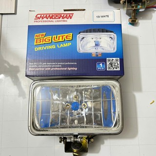 Đèn trợ sáng ô tô xe tải, đèn trợ sáng hình chữ nhật cao cấp HT88 12/24V