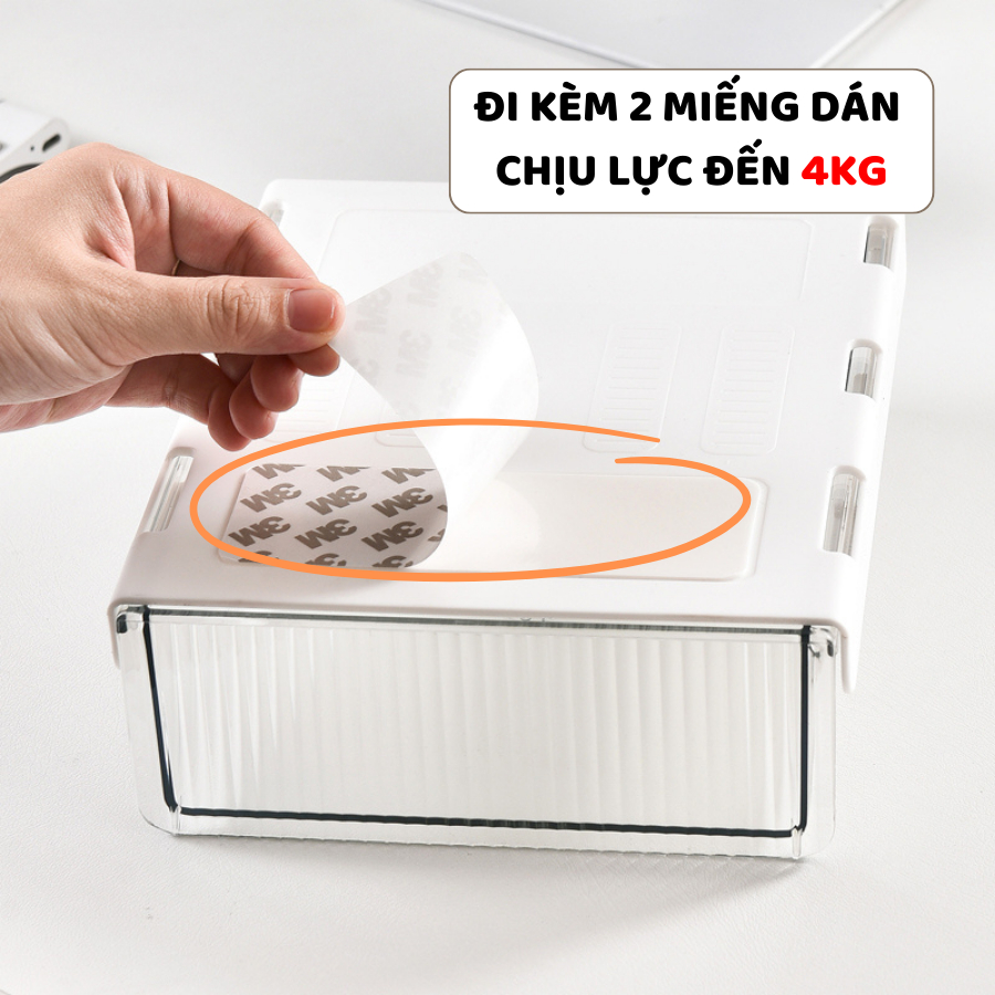 Ngăn Kéo Đa Năng Gắn Gầm Bàn ENODA HOME, Tủ, Hộp Đựng Đồ Đa Năng Dán Dưới Bàn Làm Việc P061