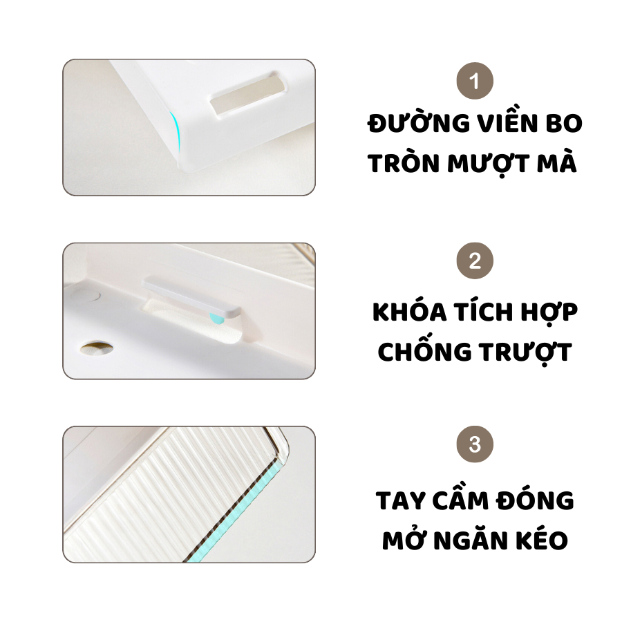 Ngăn Kéo Đa Năng Gắn Gầm Bàn ENODA HOME, Tủ, Hộp Đựng Đồ Đa Năng Dán Dưới Bàn Làm Việc P061
