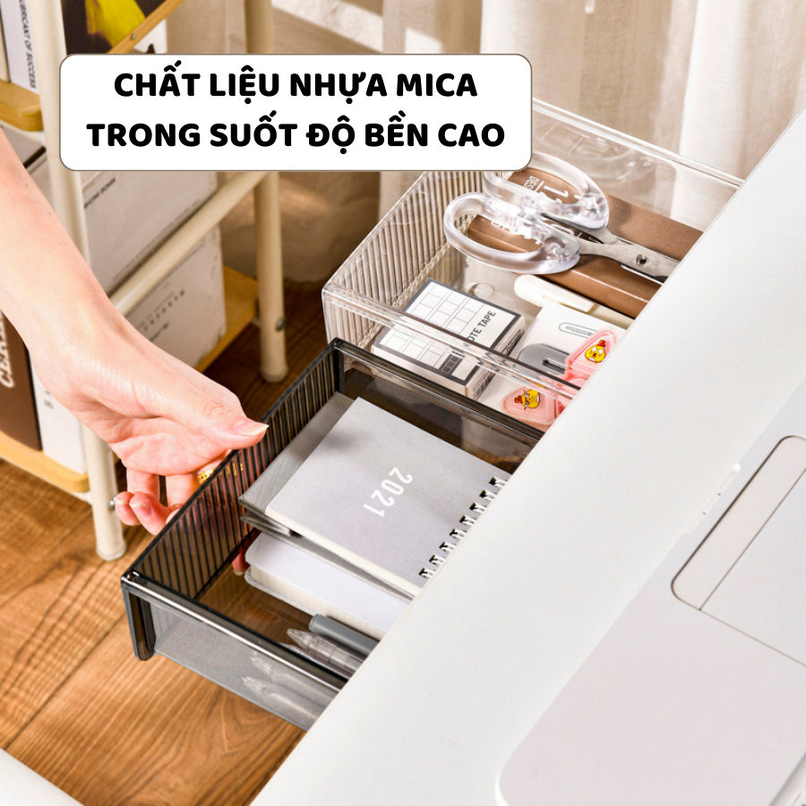 Ngăn Kéo Đa Năng Gắn Gầm Bàn ENODA HOME, Tủ, Hộp Đựng Đồ Đa Năng Dán Dưới Bàn Làm Việc P061