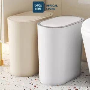 Thùng Đựng Rác Có Nắp Đậy Tiện Lợi ENODA HOME, Thùng Rác Để Phòng Vệ Sinh TR032