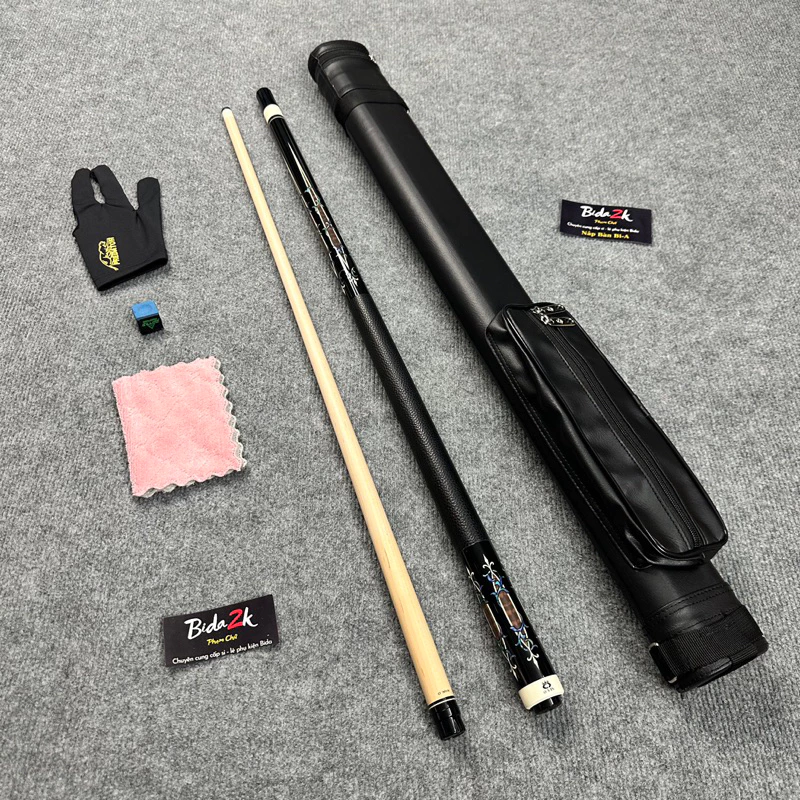 [ CƠ BiDA OMIN F4 CÔNG NGHỆ , GiÁ RẺ ] Gậy Bi A Omin Công Nghệ Carbon Xuyên Tâm và Bao Ba , Giá Rẻ