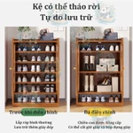 【Giao hàng trong 4 giờ】tủ đựng giày tủ giày tre Tiết kiệm không gian Dễ Dàng Lắp Đặt Tủ giày thông minh kệ Kệ Giày — ảnh 8