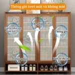 【Giao hàng trong 4 giờ】tủ đựng giày tủ giày tre Tiết kiệm không gian Dễ Dàng Lắp Đặt Tủ giày thông minh kệ Kệ Giày — ảnh 4