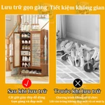 【Giao hàng trong 4 giờ】tủ đựng giày tủ giày tre Tiết kiệm không gian Dễ Dàng Lắp Đặt Tủ giày thông minh kệ Kệ Giày — ảnh 3
