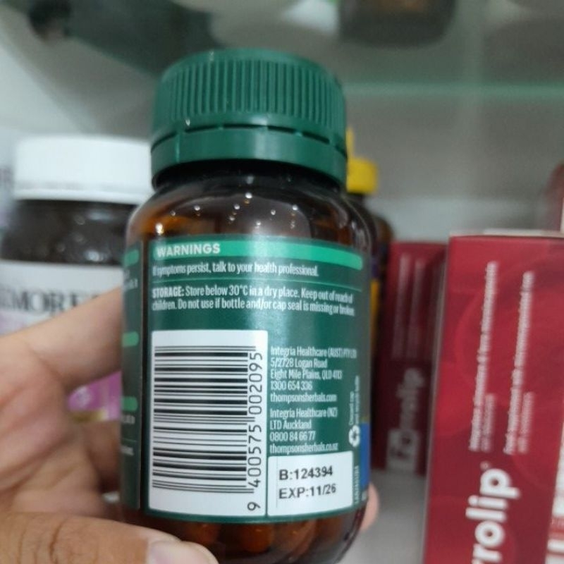 [TEM CHEMIST] Viên bổ não Ginkgo 6000mg Thompson’s của Úc 60 viên ( Ginkgo 6K Thompson )