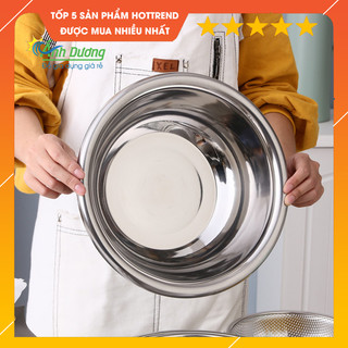Bát inox đựng đồ ăn - Tô inox nhiều cỡ loại dày 30 cm