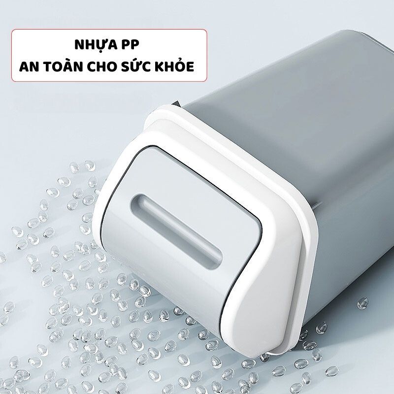 Thùng Rác Có Nắp Xoay Vứt Rác Tiện Lợi ENODA HOME, Thùng Đựng Rác Nhựa PP Cao Cấp TR031