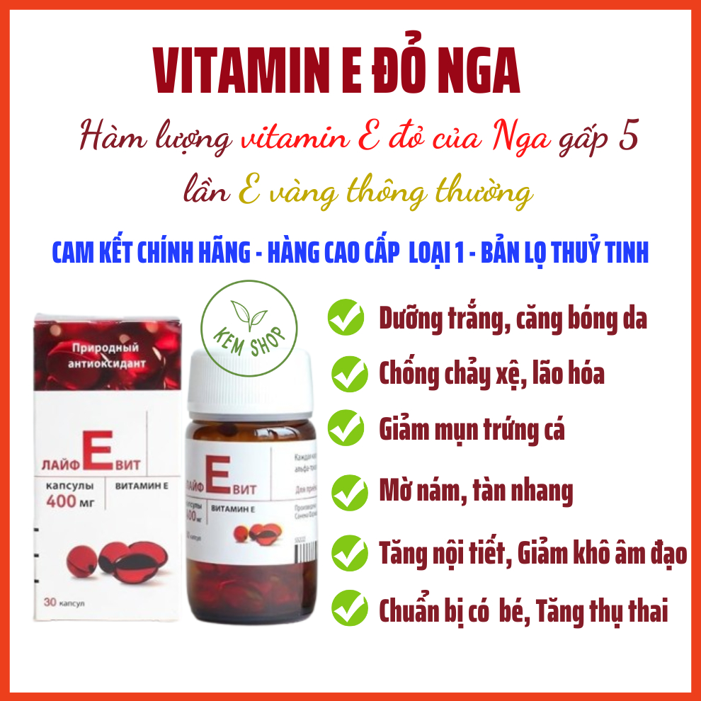 4. Cách sử dụng Vitamin E đỏ Nga hiệu quả